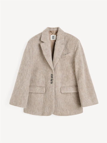 BIENA Alpakka og ull Blazer Beige
