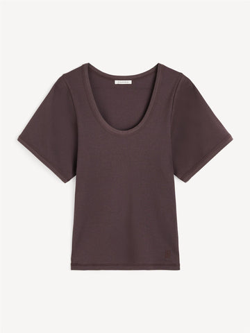 LUNAI T-skjorte Mørkebrun