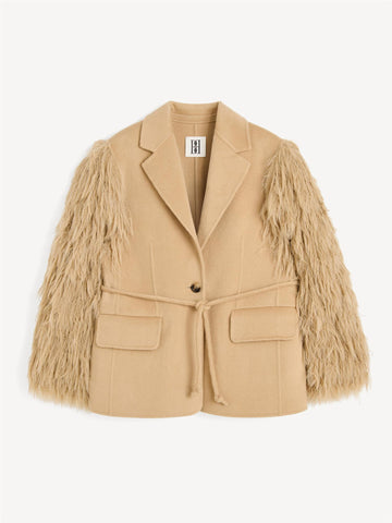 MANTEAU 100% Ull Blazer Beige
