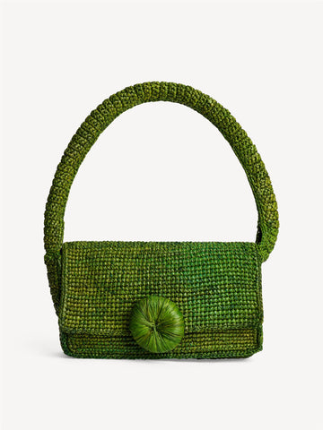 MIRO Strå veske Grønn