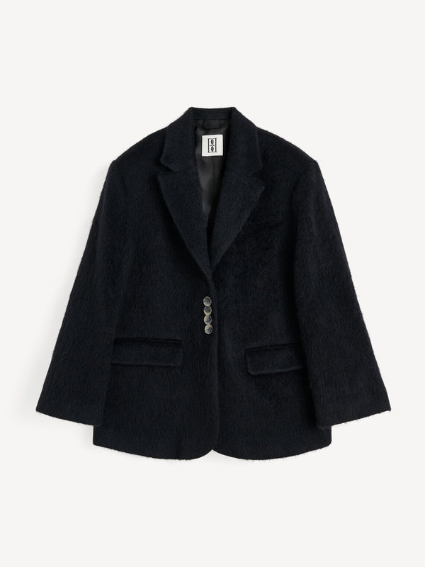 BIENA Alpakka og ull Blazer Svart
