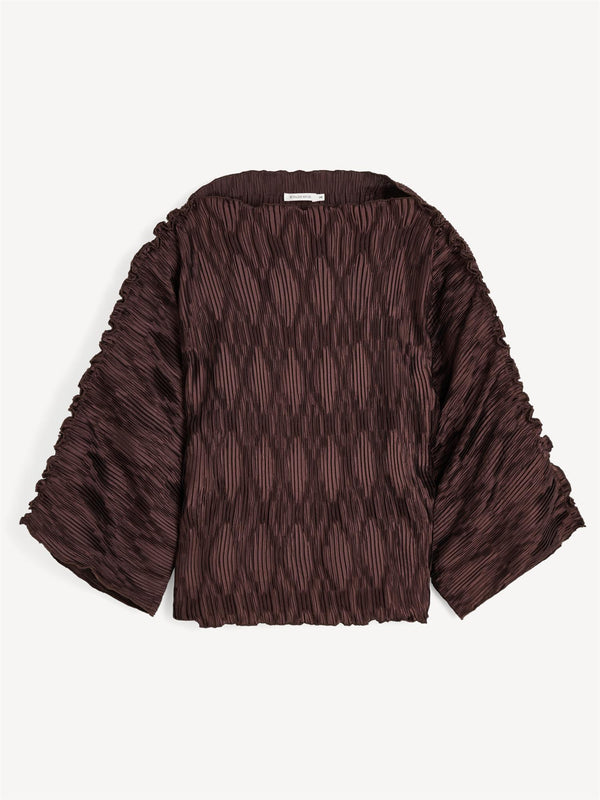 TRALLUMAN Bluse Mørkebrun