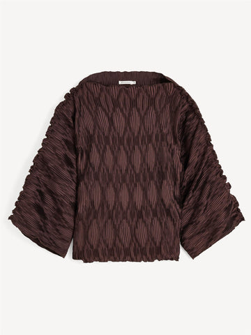 TRALLUMAN Bluse Mørkebrun