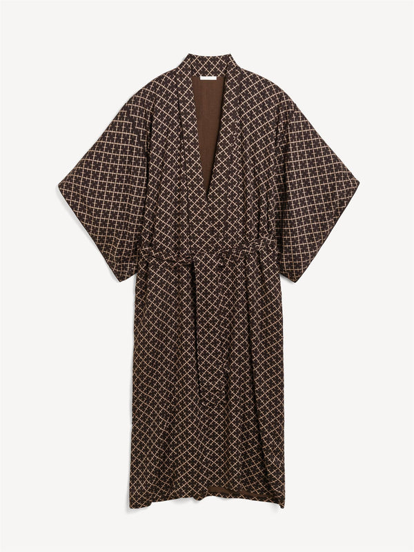 KIMONE Kimono Mørkebrun