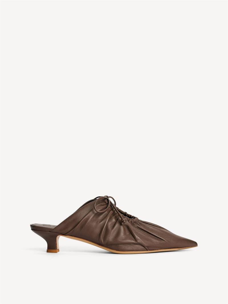 MASEY SKINN MULES, Carafe brune
