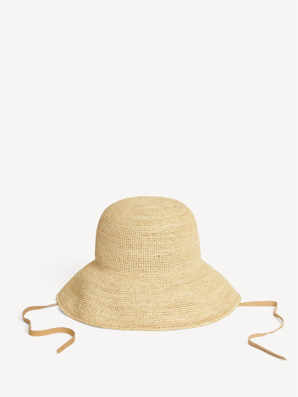 rafhia, hatt, strå, beige, by malene birger
