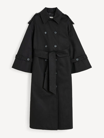 ALAYA Trench Coat Sort
