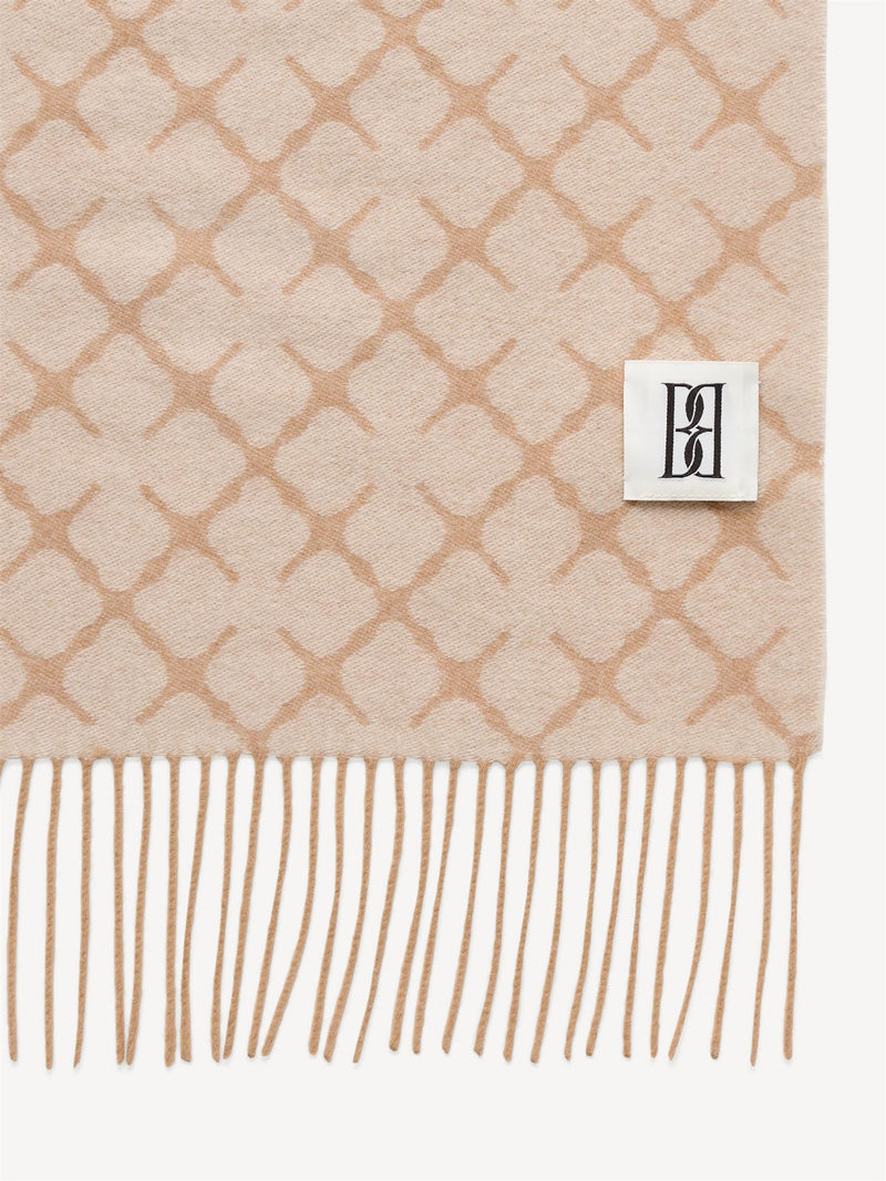 ORTEGA Ull skjerf Beige