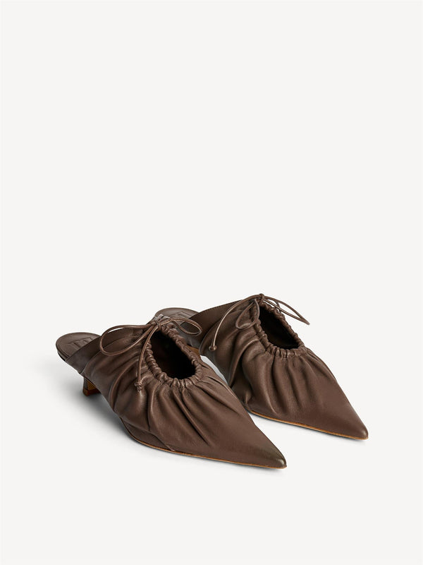 MASEY SKINN MULES, Carafe brune