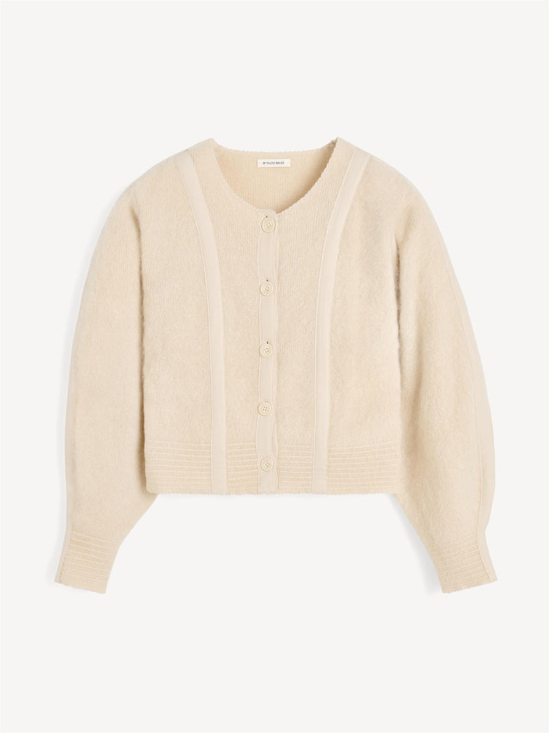 PERNILLE Cardigan Kremfarget