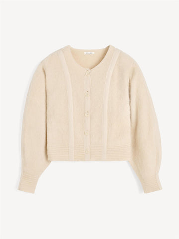 PERNILLE Cardigan Kremfarget