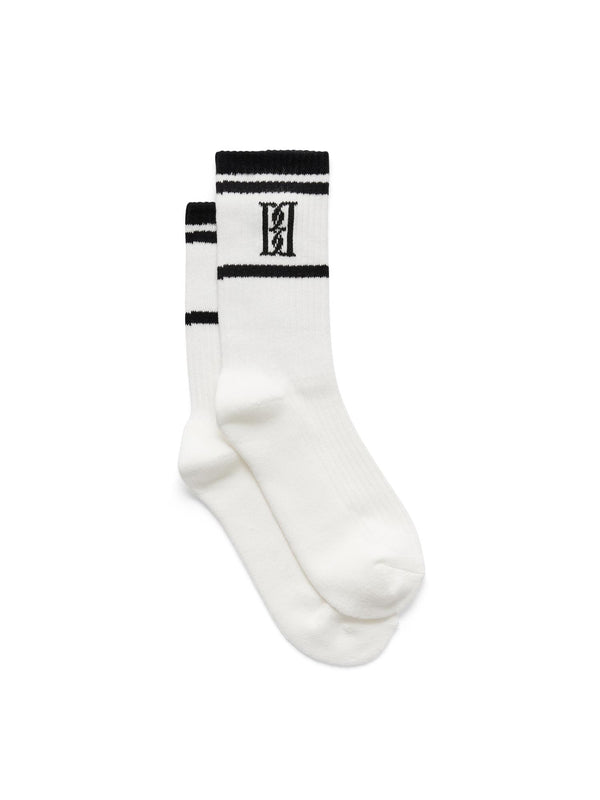 leilana, sokke, bomull, polyester, elastane, hvit, by malene birger