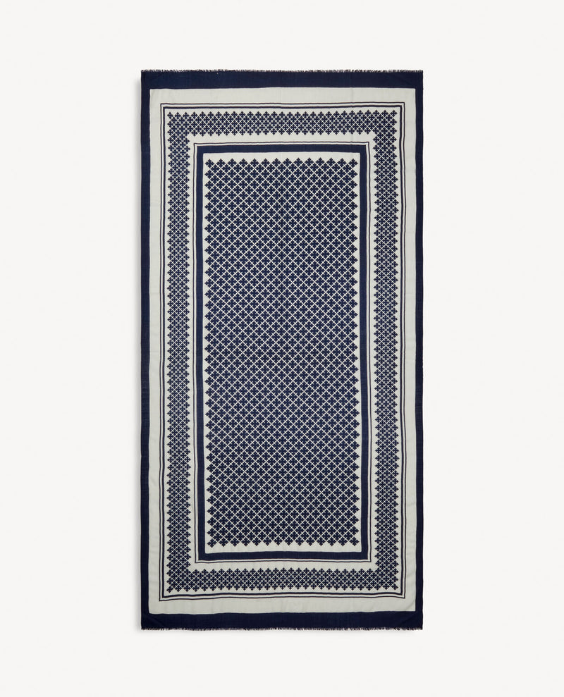 JULEE Ullskjerf Mørkeblå