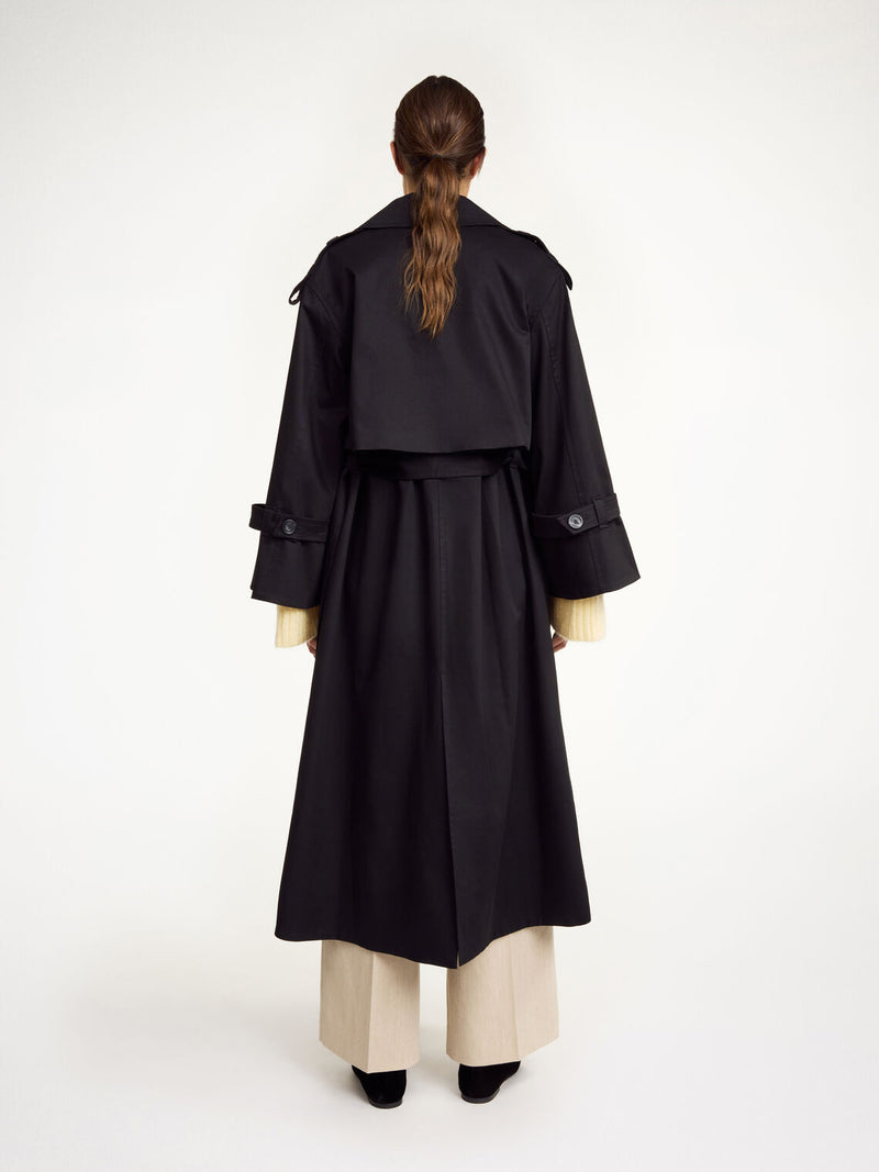 ALAYA Trench Coat Sort