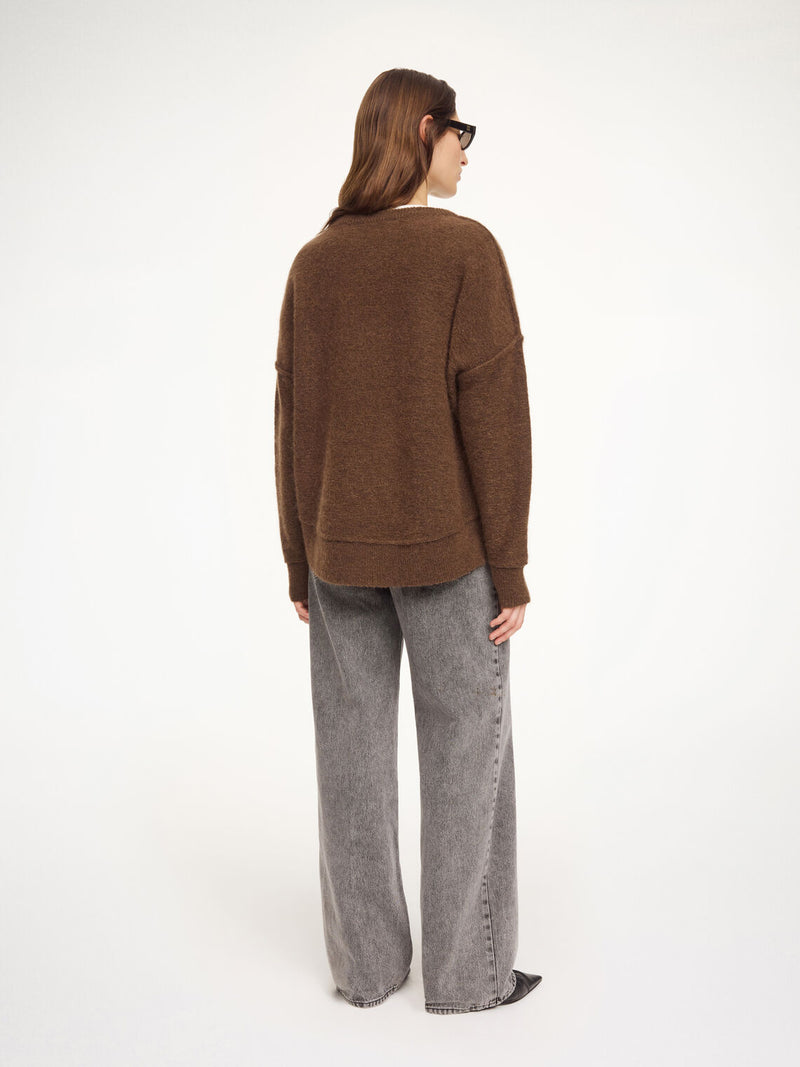 BIAGIORMS Mohair Genser Mørkebrun