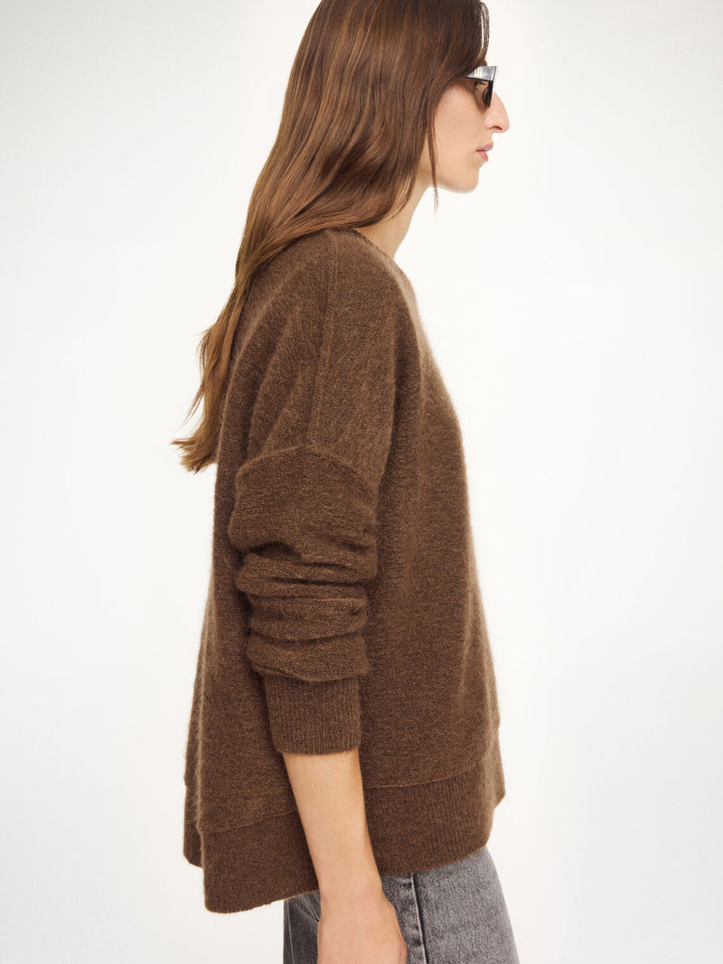 BIAGIORMS Mohair Genser Mørkebrun