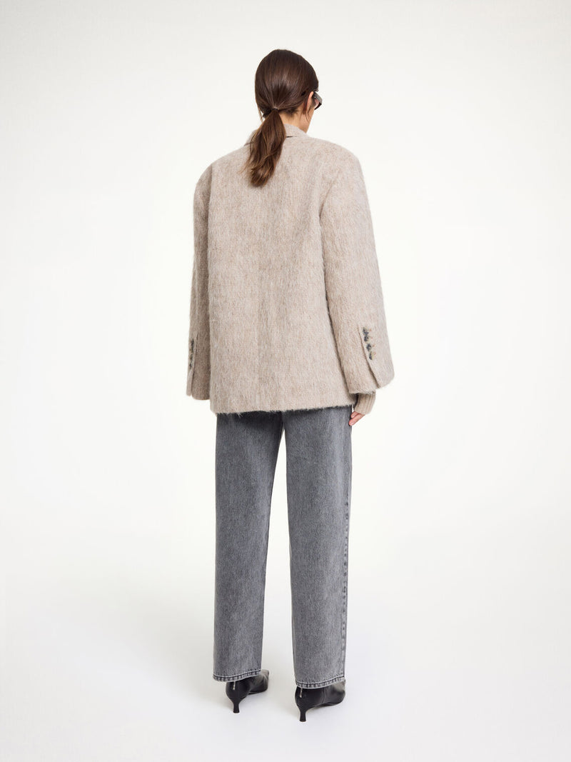 BIENA Alpakka og ull Blazer Beige