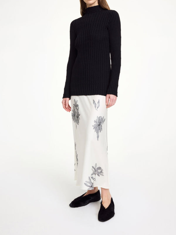 BOSHAN Skjørt med Blomster Mønster