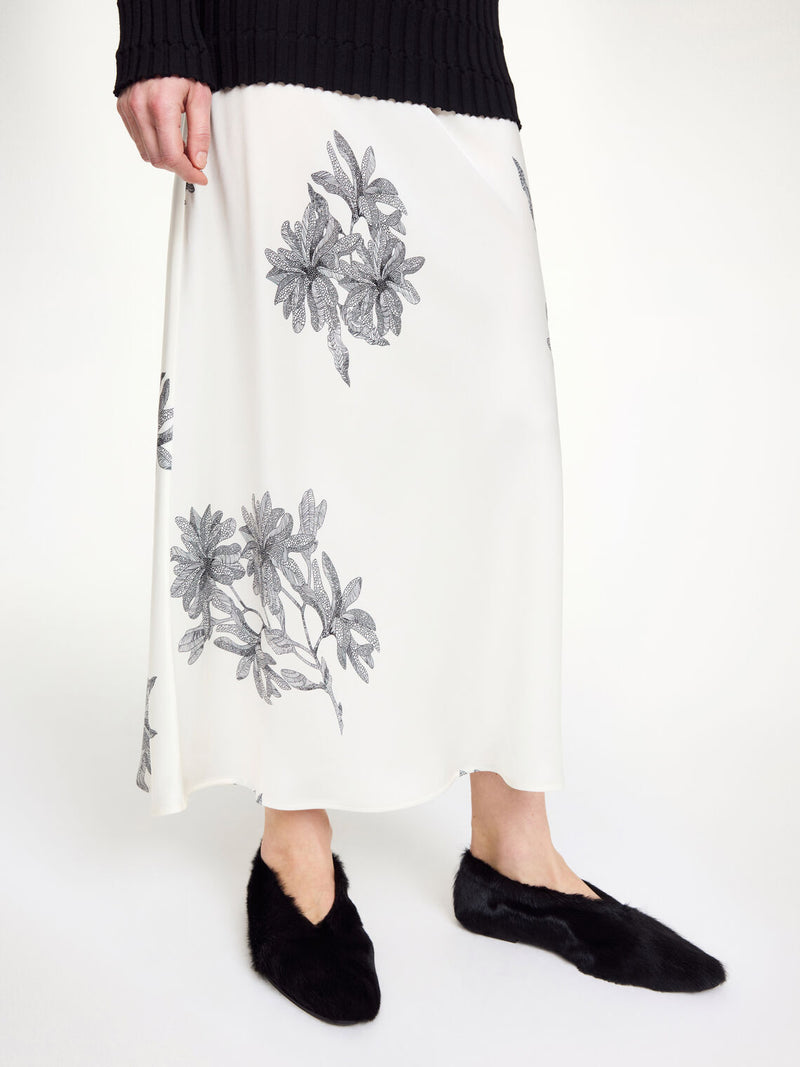 BOSHAN Skjørt med Blomster Mønster