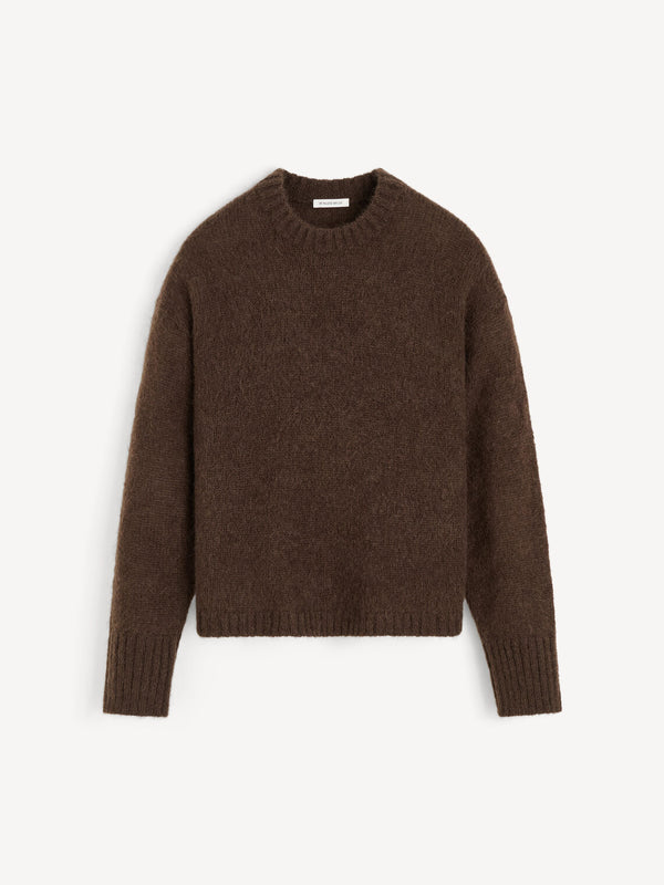 BRIE Mohair genser Mørkebrun