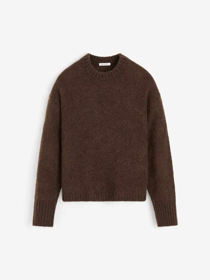 BRIE Mohair genser Mørkebrun