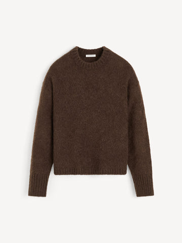 BRIE Mohair genser Mørkebrun