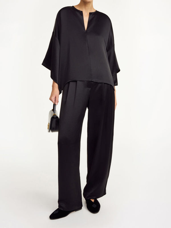 CICIE Sateng bluse Sort