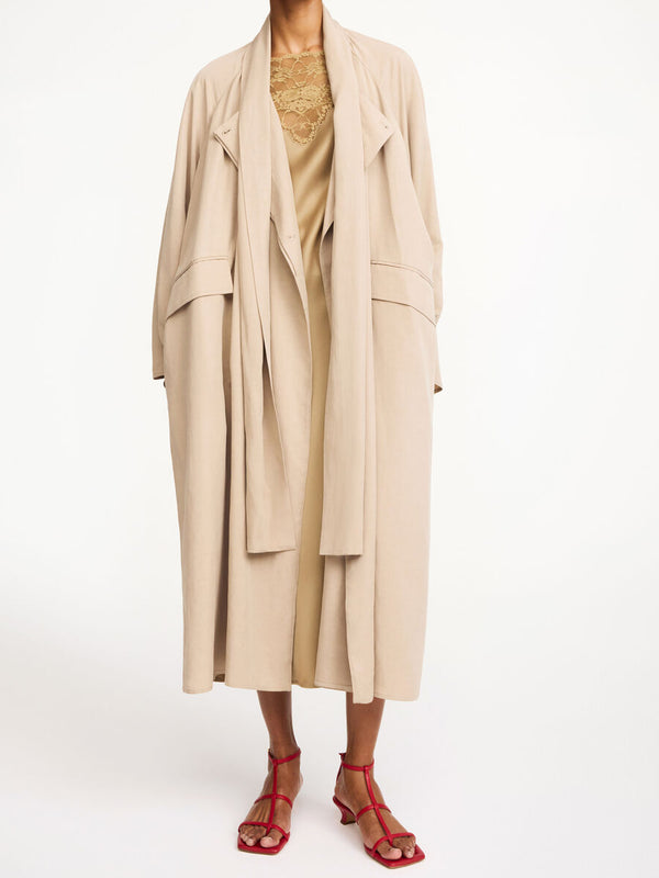 CAMPAGNA Trench Coat Beige