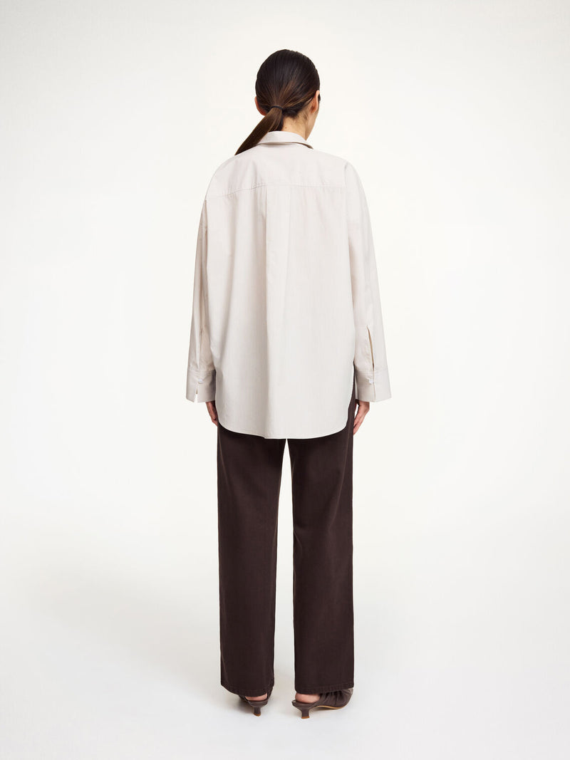 DERRIS Bomullsskjorte Beige