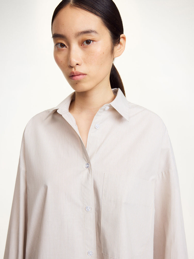 DERRIS Bomullsskjorte Beige