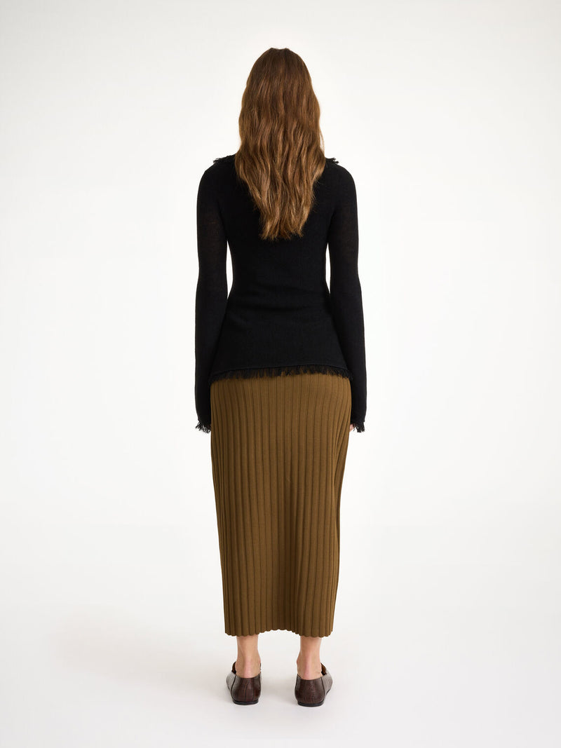 dreele, genser, ull, mohair, sort, by malene birger