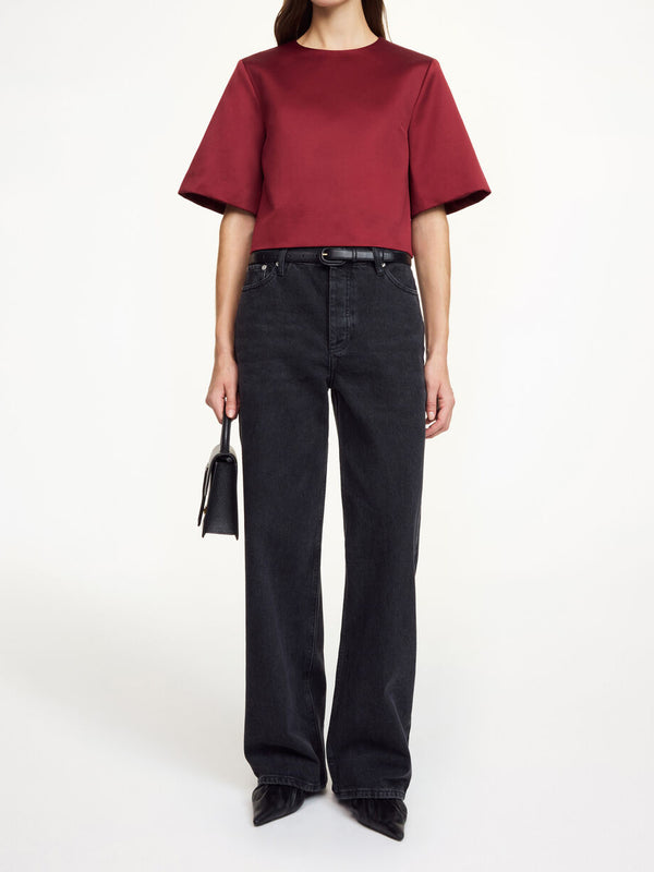 HANIA Topp Burgunder