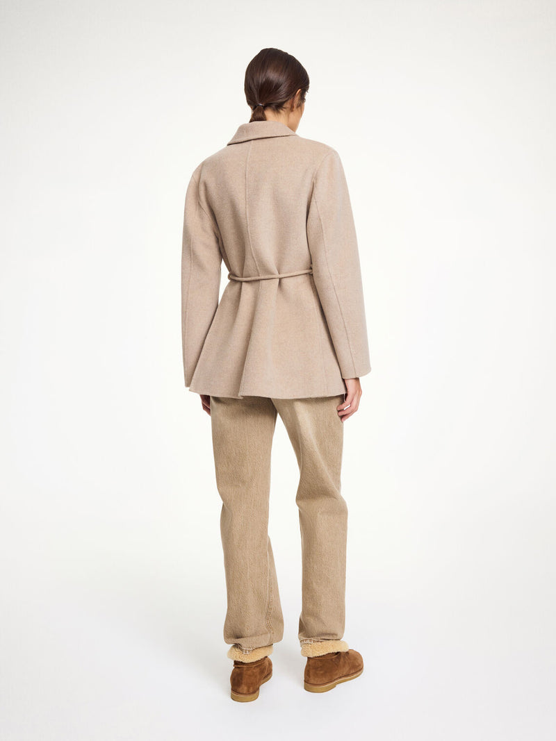 HELLEN Jakke i 100% ull Beige