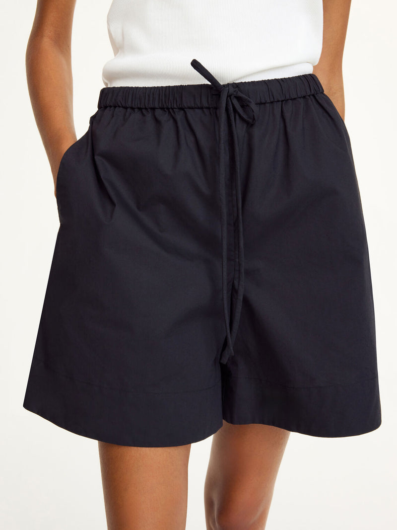 ifeion, shorts, organiskbomull, sort, by malene birger