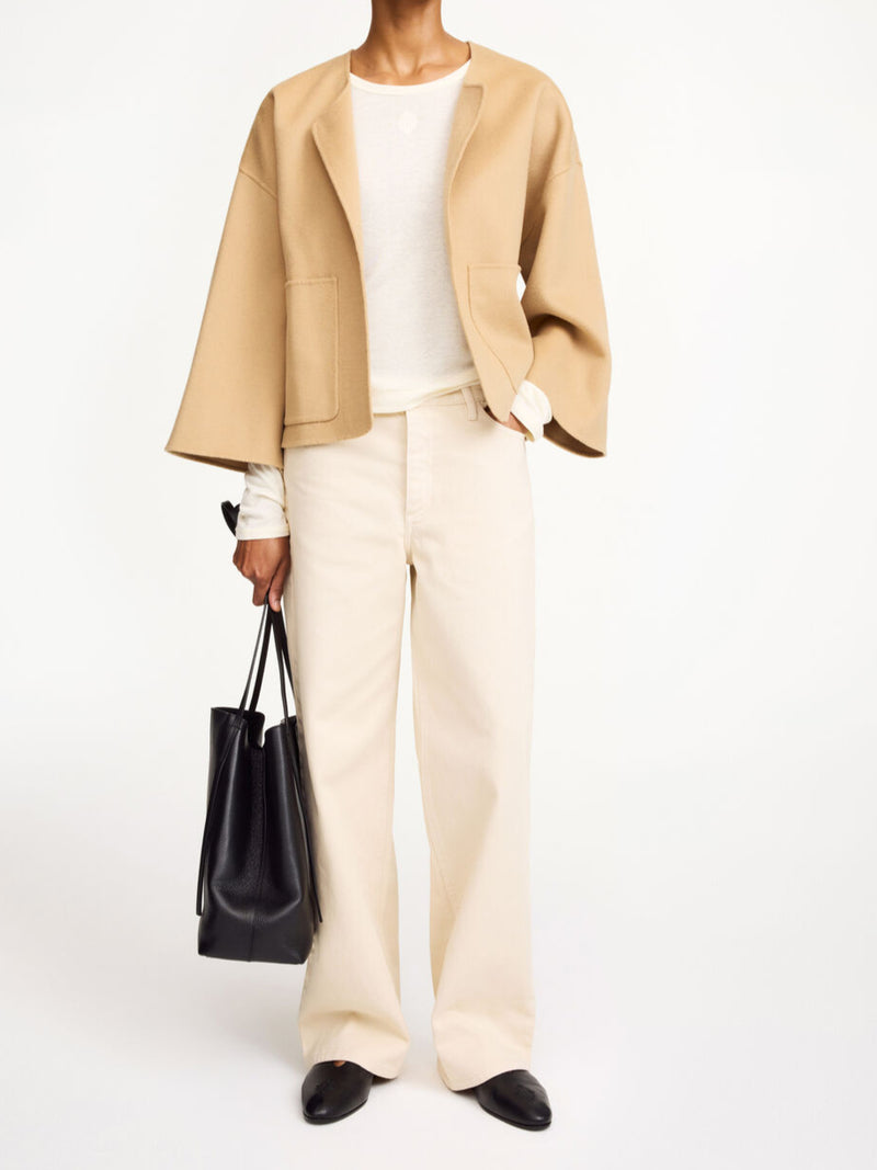 JACQUIE 100% Ulljakke Beige