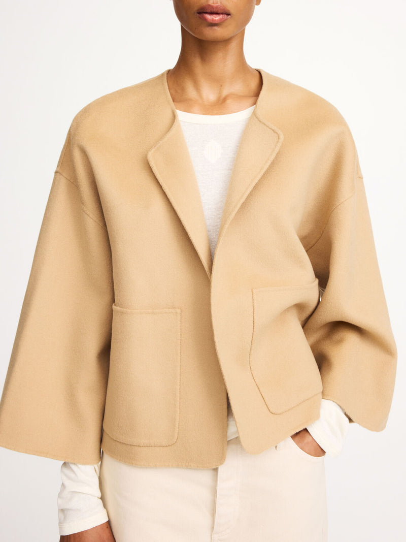 JACQUIE 100% Ulljakke Beige