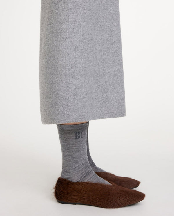 leiann, sokke, ull, polyamid, grå, by malene birger
