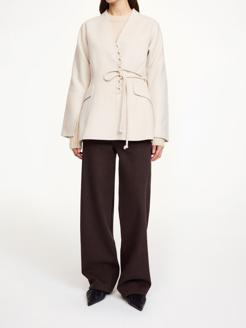 LALOU Ull Blazer Hvit