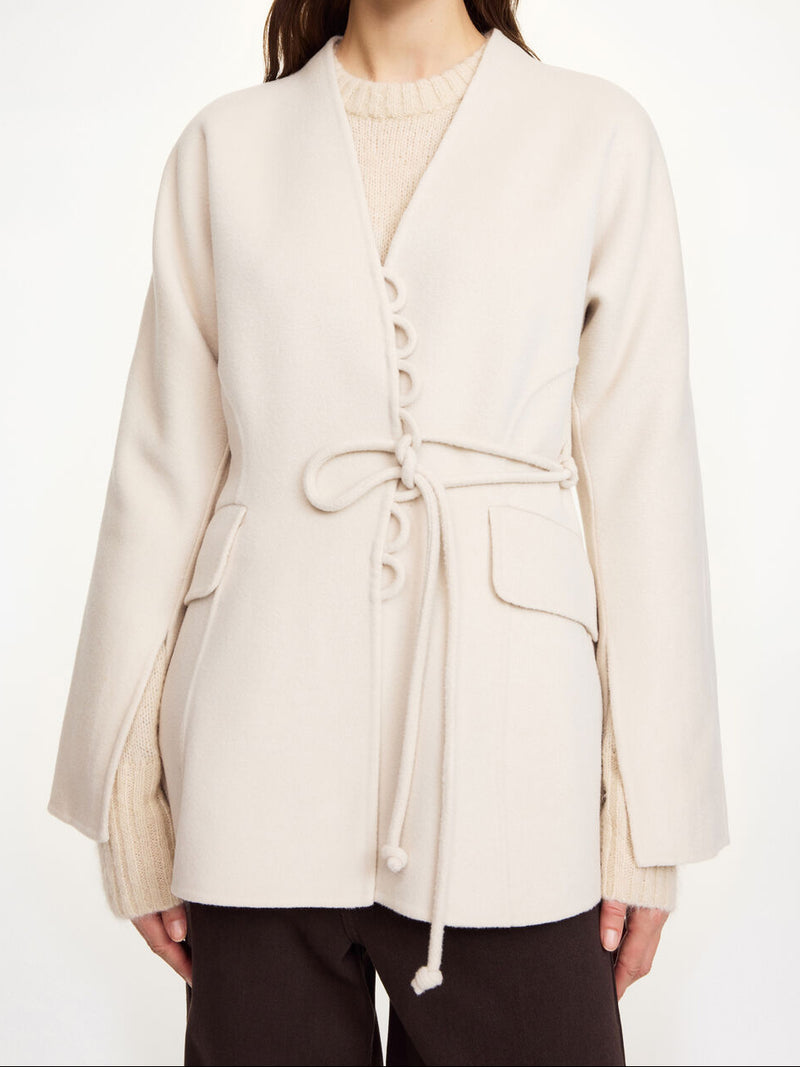 LALOU Ull Blazer Hvit