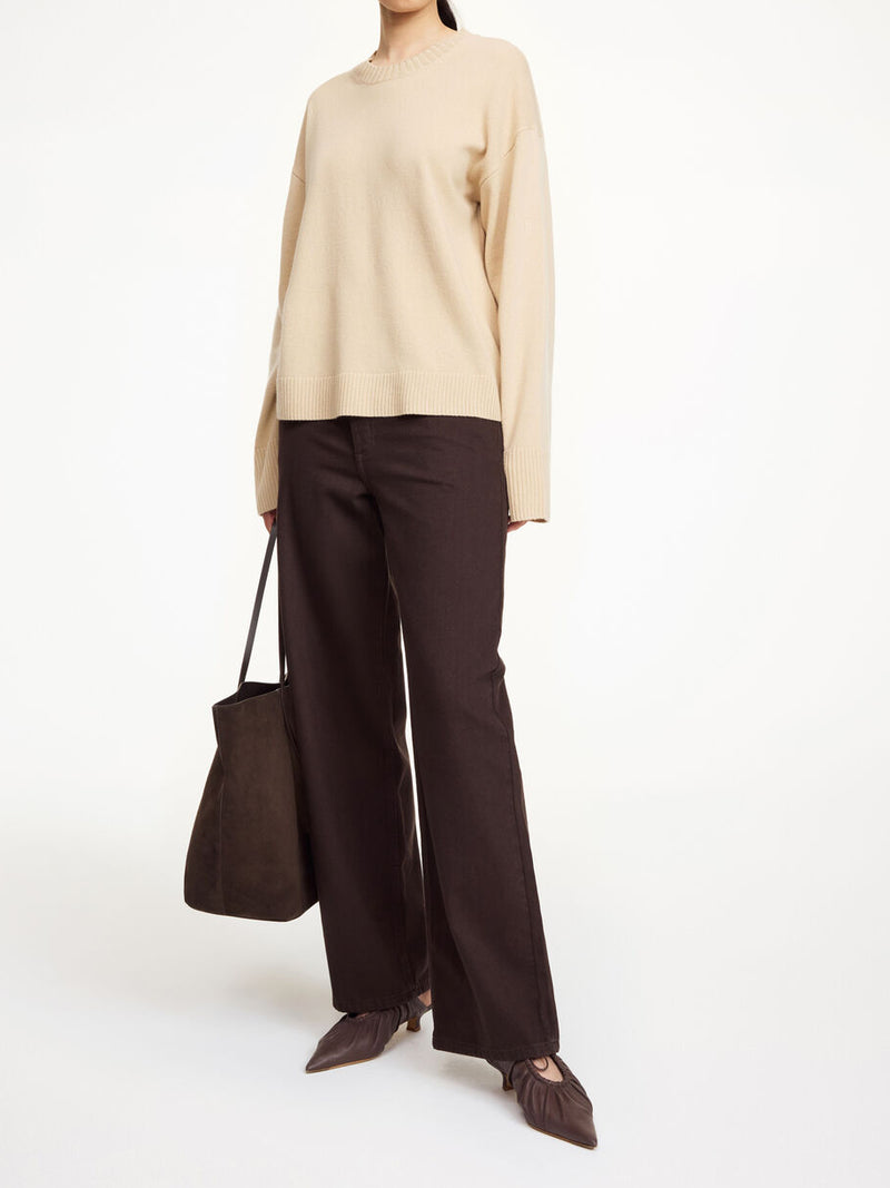 LIVANE genser i 100% ull Kremfarget