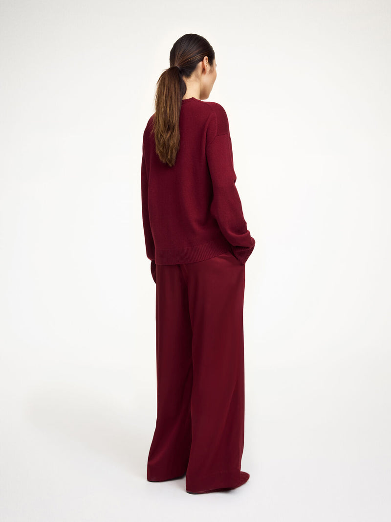 LIVANE Genser i 100% ull Burgunder