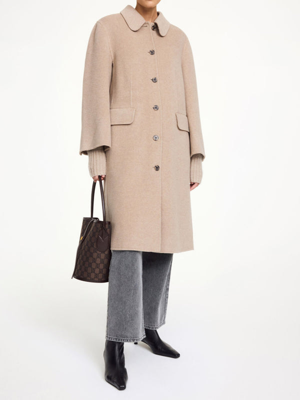 MAELLE Kåpe i 100% ull Beige