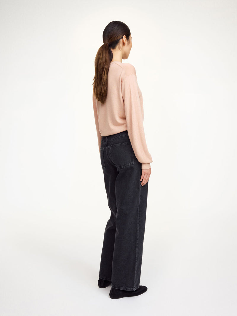 MANTEA Delikat, tynn genser Lys Rosa