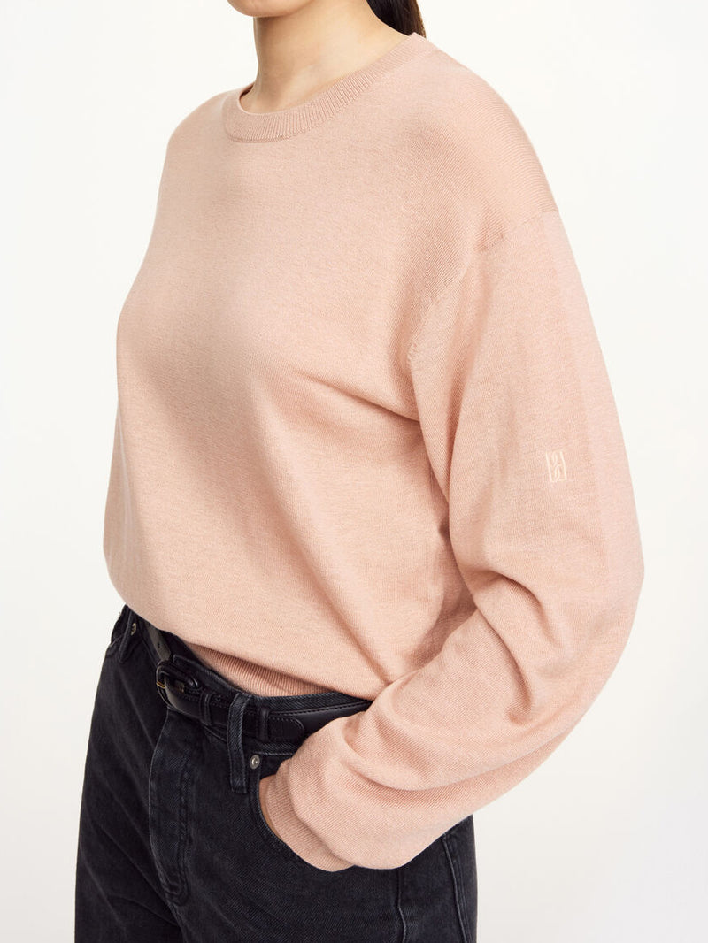 MANTEA Delikat, tynn genser Lys Rosa