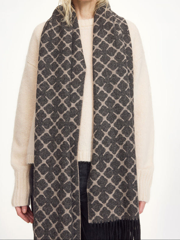 ORTEGA Ull Skjerf Beige/brun