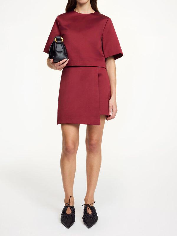 RAYE Mini Skjørt Burgunder