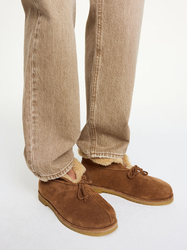 ROMMA Semsket skinn sko Brun