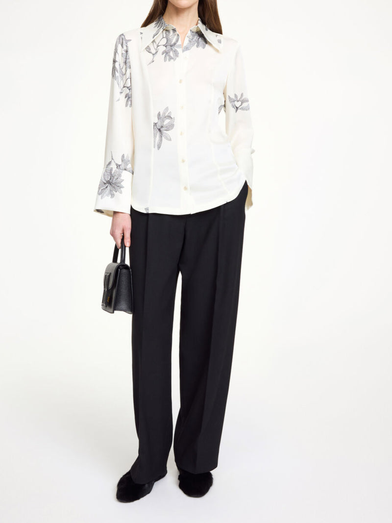 ROSIANNAS Skjorte bluse med blomster Mønster
