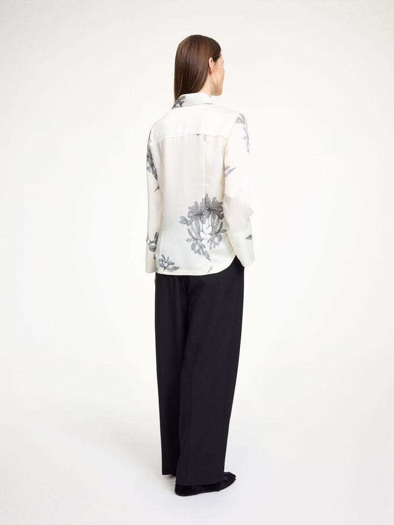 ROSIANNAS Skjorte bluse med blomster Mønster