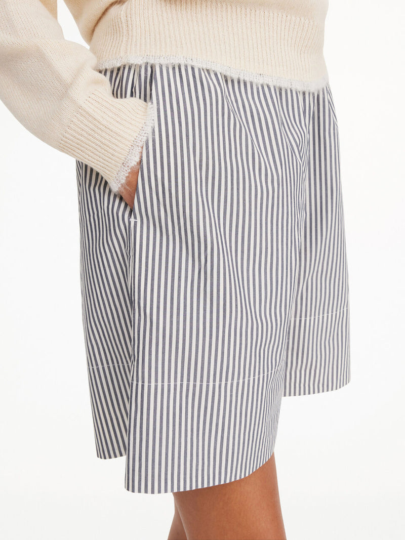 SIONA Shorts med blå/hvit Striper